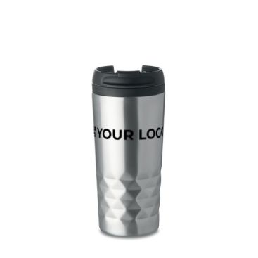 Mug thermos personnalisé géométrique en inox 280ml Trilliant