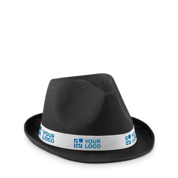 Chapeau promotionnel en polyester couleur  noir