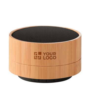 Enceinte Bluetooth personnalisée pas chère en bambou Bamboo