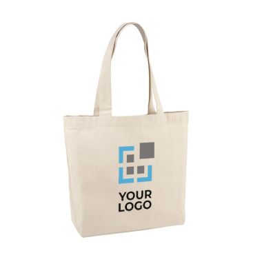 Tote bag personnalisé avec poche intérieure vue avec zone d'impression