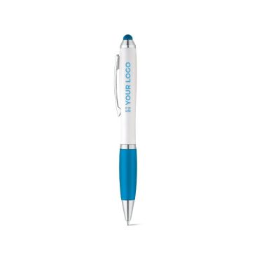 Stylo classique avec corps blanc et encre bleue Toptouch