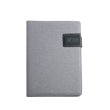 Exclusif bloc-notes personnalisé A5 couleur gris avec étui