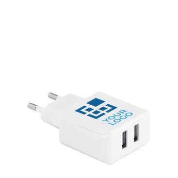 Prise chargeur personnalisable avec 2 ports USB Prise Square