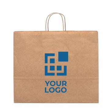 Sac publicitaire extra large en carton vue avec zone d'impression