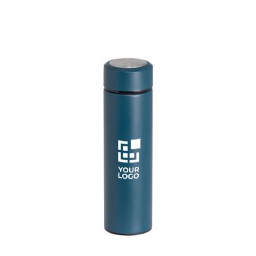 Thermos publicitaire avec infuseur et double paroi couleur noir