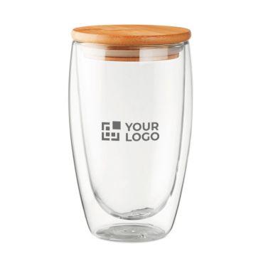 Grande tasse publicitaire transparente 450ml couleur transparent