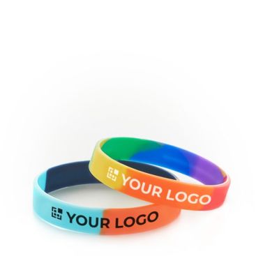 Bracelets publicitaires avec le choix de 6 couleurs Pantone Multicolor