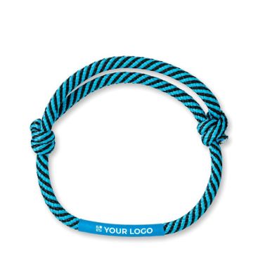 Bracelets publicitaires en polyester en forme de cordon Cord