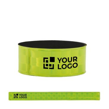 Bracelet personnalisé fluorescent couleur jaune