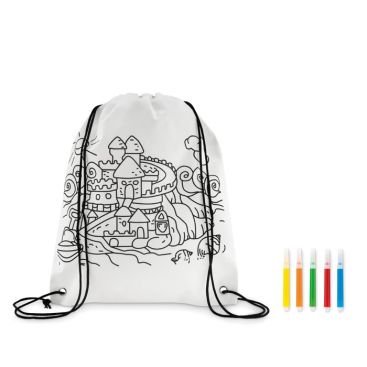 Sacs non tissés de 80 g/m2 à colorier avec des marqueurs Color Fun