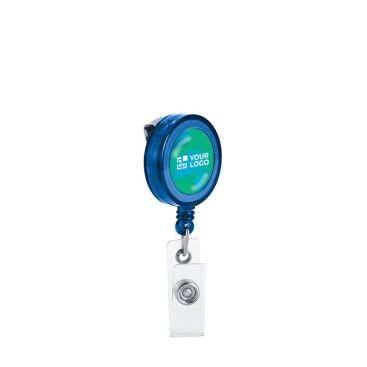 Porte-badge extensible avec clip métallique avec zone d'impression