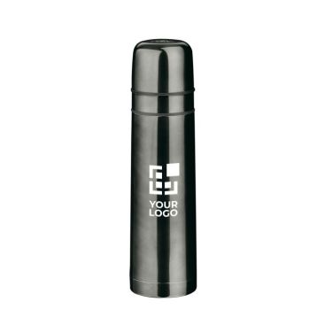 Thermos personnalisé avec 2 verres de 750 ml couleur titan