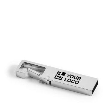 Clé USB métallique à personnaliser avec le logo avec zone d'impression