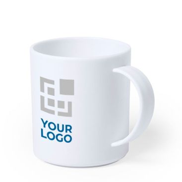 Mug pour entreprise antibactérien avec zone d'impression