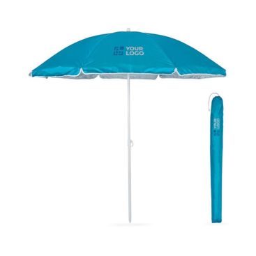 Parasol personnalisable avec le logo vue avec zone d'impression