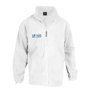 Veste polaire personnalisée chaude 280g/m2 couleur blanc