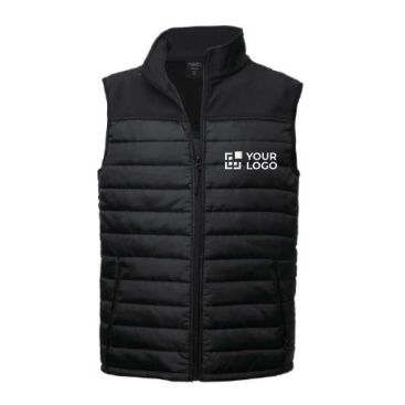 Gilets promotionnels imperméable en softshell et polyester MKT Bordy