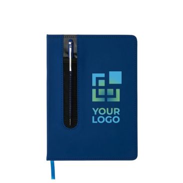 Carnet et stylo avec pointeur tactile avec zone d'impression