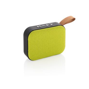 Enceinte Bluetooth personnalisée en tissu couleur lime