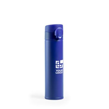 Thermos personnalisé en acier inoxydable couleur bleu