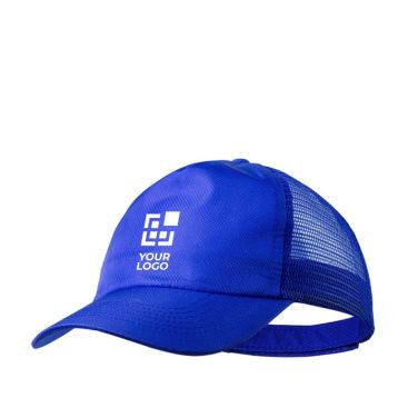 Casquette filet personnalisable avec le logo vue avec zone d'impression