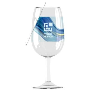 Verre à vin personnalisable en tritan avec zone d'impression