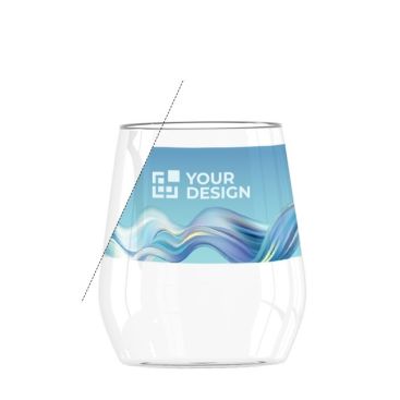 Verre personnalisé pour entreprise avec zone d'impression