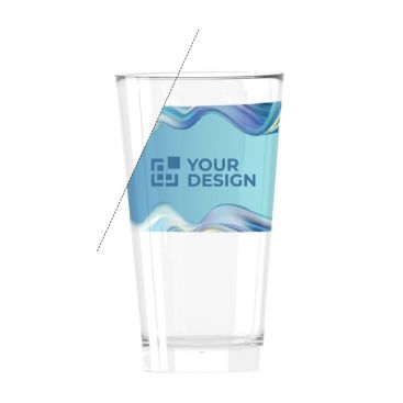 Verre personnalisable avec logo avec zone d'impression