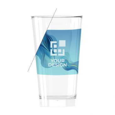 Verre publicitaire pour entreprise avec zone d'impression