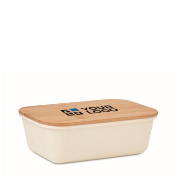 Lunch box de couleur en PP avec couvercle en bambou 1L Mix Bamboo