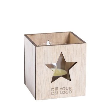 Bougie parfumée de Noël à la vanille dans une boîte étoilée Xmas Star