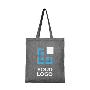 Tote bag avec logo en polyester recyclé vue avec zone d'impression