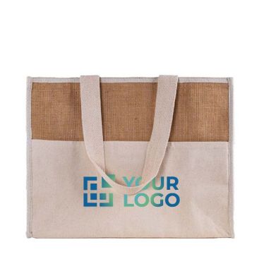 Sac isotherme en jute avec velcro