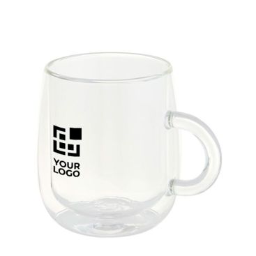 Mug personnalisé en verre à double paroi