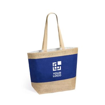 Sac personnalisé en jute et coton laminé