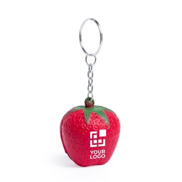 Porte-clés promotionnel anti-stress amusant en forme de fruit Fruity