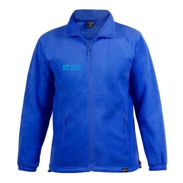 Veste polaire publicitaire recyclée 280 g/m2 couleur bleu