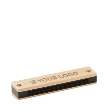 Harmonica avec finition en bois