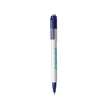 Stylo à bille avec cartouche Jumbo couleur bleu avec logo