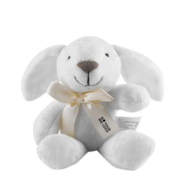 Lapin en peluche avec logo