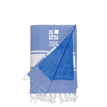 Serviette paréo avec finition tissu-éponge