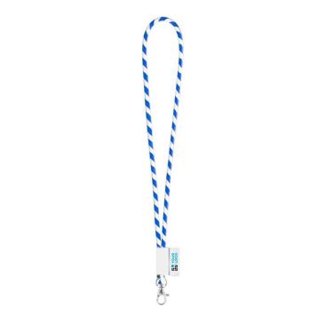 Lanyard avec design rayé et livraison 5-7 jours avec zone d'impression