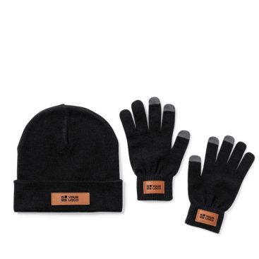 Set de bonnet et gants taille adultes avec doigts tactiles Set 2 Warm