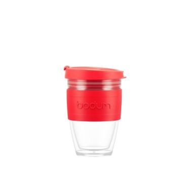 Petite tasse de voyage isotherme couleur rouge