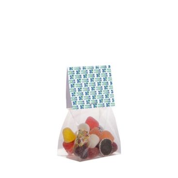 Sachet de bonbons gélifiés avec en-tête personnalisable 50g