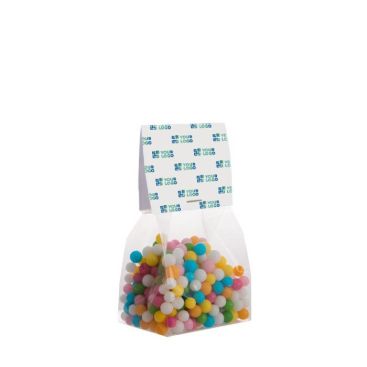 Sachet de bonbons fruités avec en-tête personnalisé 100g