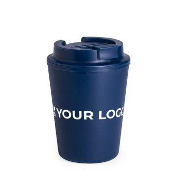 Mug à emporter en plastique recyclé à double paroi de 300 ml