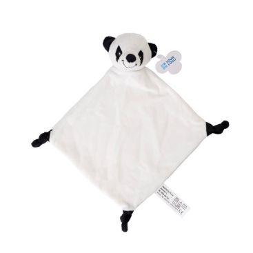 Doudou brodé à thème animal pour bébé, toucher doux