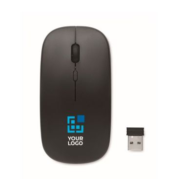 Souris sans fil en ABS avec batterie USB et câble inclus