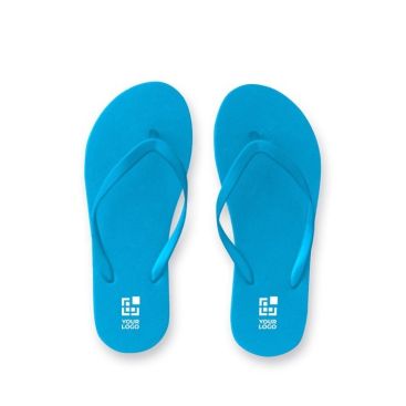 Tongs de plage disponibles en plusieurs coloris taille 40-43 avec zone d'impression